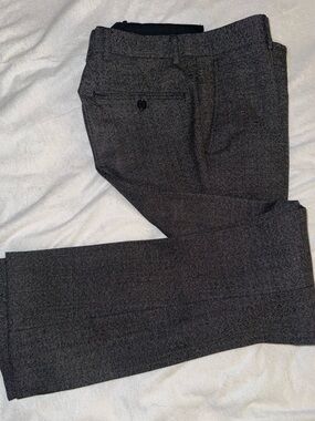 Tessuto Italian Men's Grey Dress Trousers